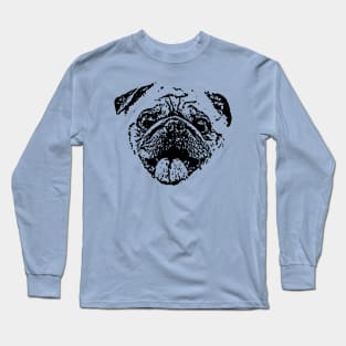 Elderly Pug Long Sleeve T-Shirt